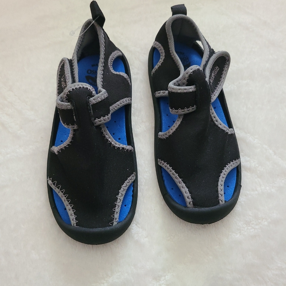Oshkosh B'Gosh Aquatic Boys Black  Swim Water Beach Shoes Sandals Size 9